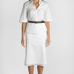 Dutton Poplin Midi Skirt - Saint Art
