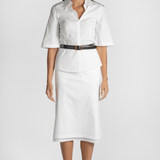 Dutton Poplin Midi Skirt - Saint Art