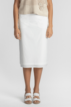 Dutton Poplin Midi Skirt - Saint Art