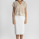 Dutton Poplin Midi Skirt - Saint Art