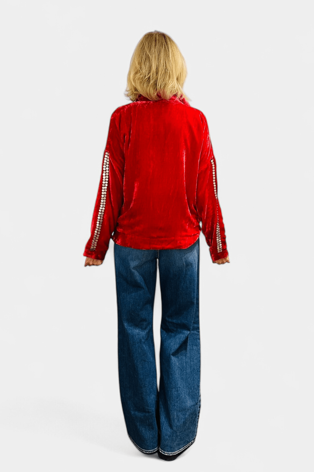 Dylan Ruby Velvet Tunic - Alix of Bohemia