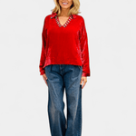 Dylan Ruby Velvet Tunic - Alix of Bohemia