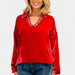 Dylan Ruby Velvet Tunic - Alix of Bohemia