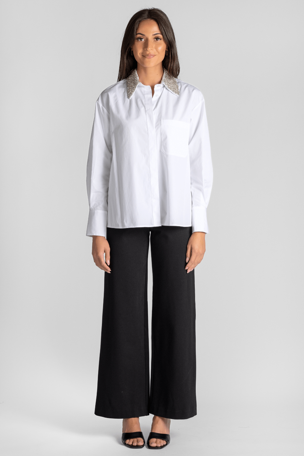 E.B. Shirt with Crystal Collar - TWP