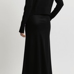 Elodie Layered Crewneck Knit in Black - Saint Art
