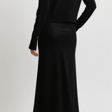 Elodie Layered Crewneck Knit in Black - Saint Art