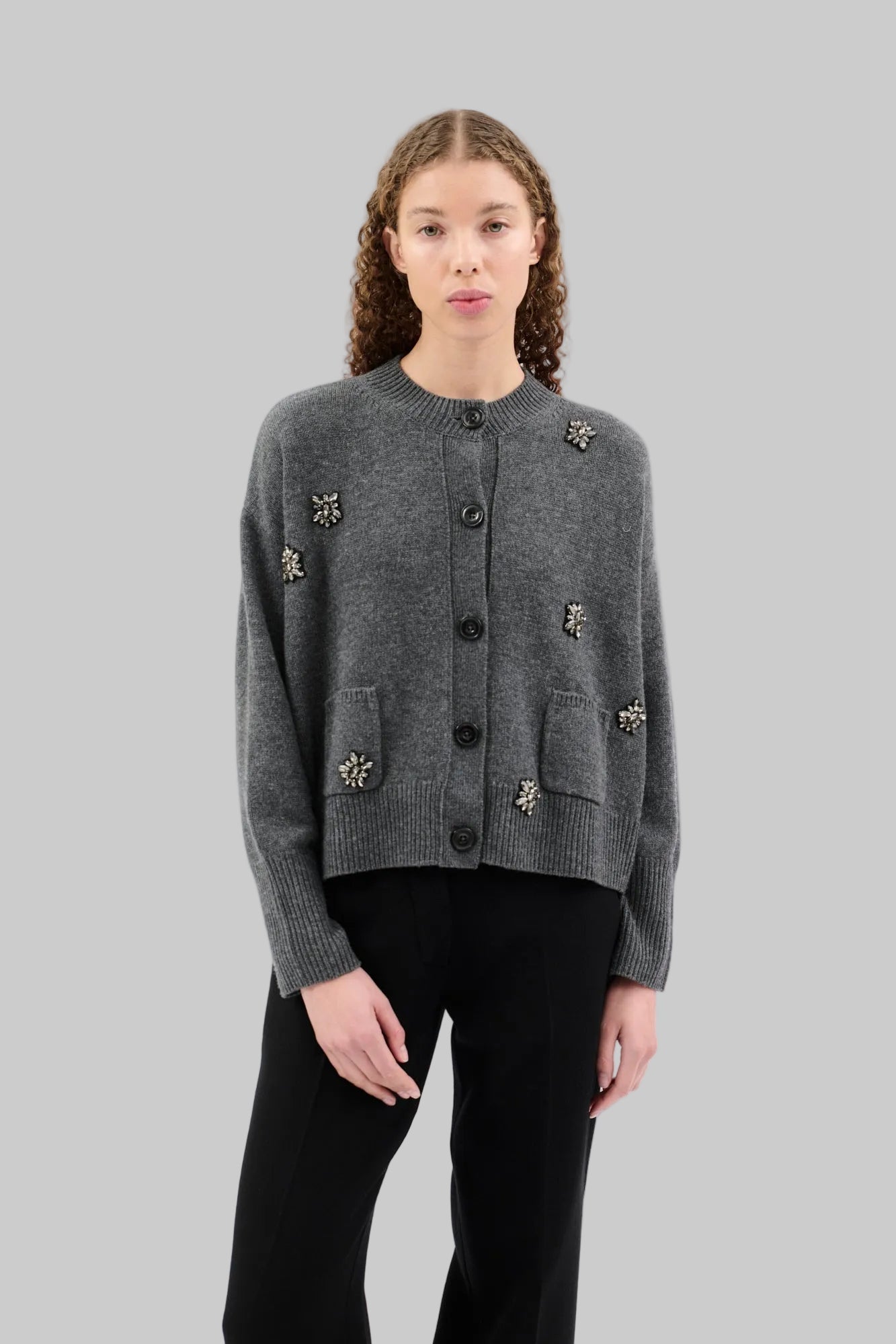 Embellished Cashmere Cardigan - Odeeh