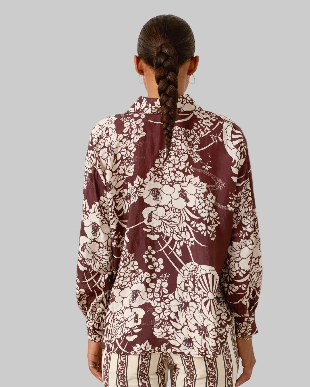 Emery Auburn Spoke Silk Shirt - Alix of Bohemia