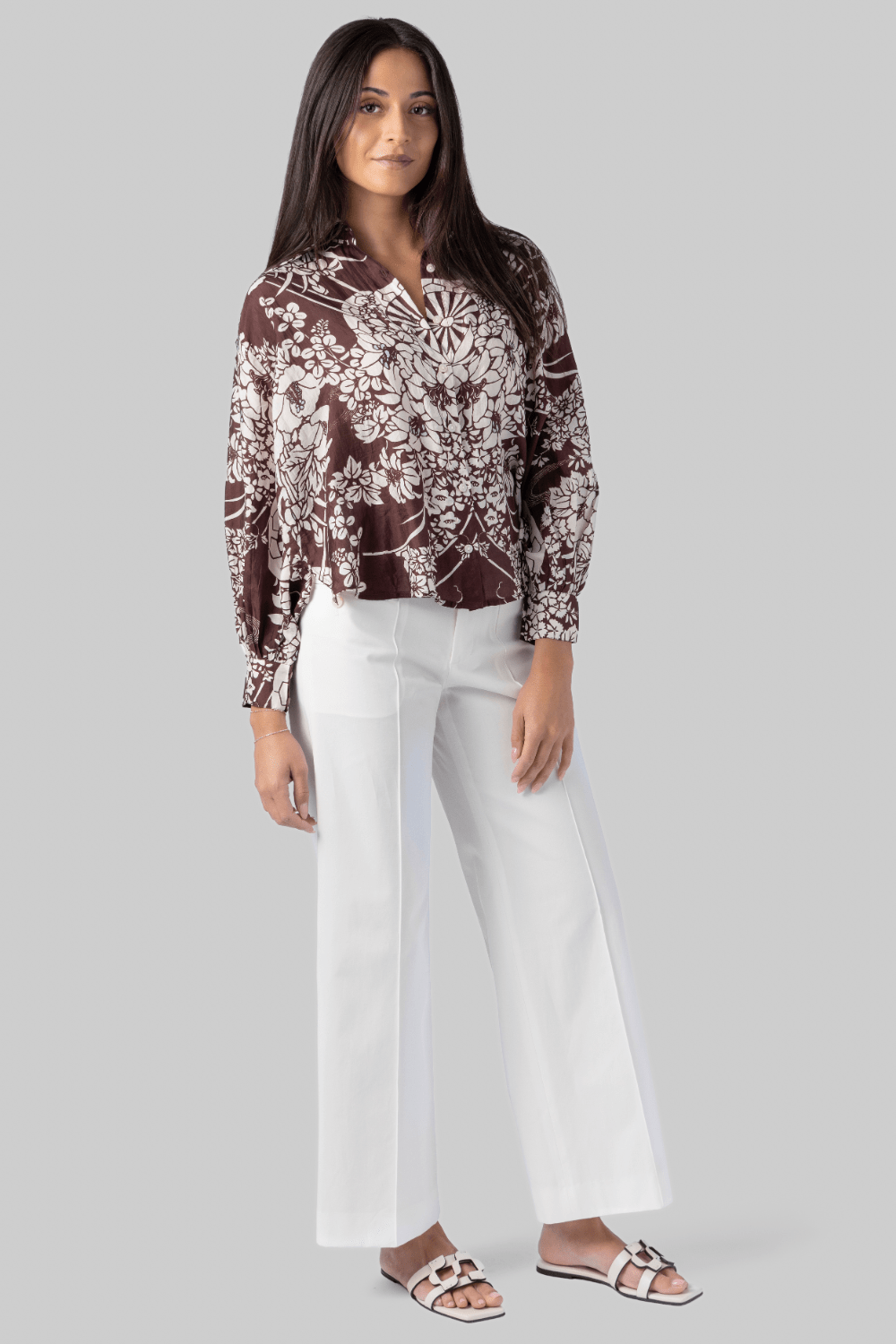 Emery Auburn Spoke Silk Shirt - Alix of Bohemia