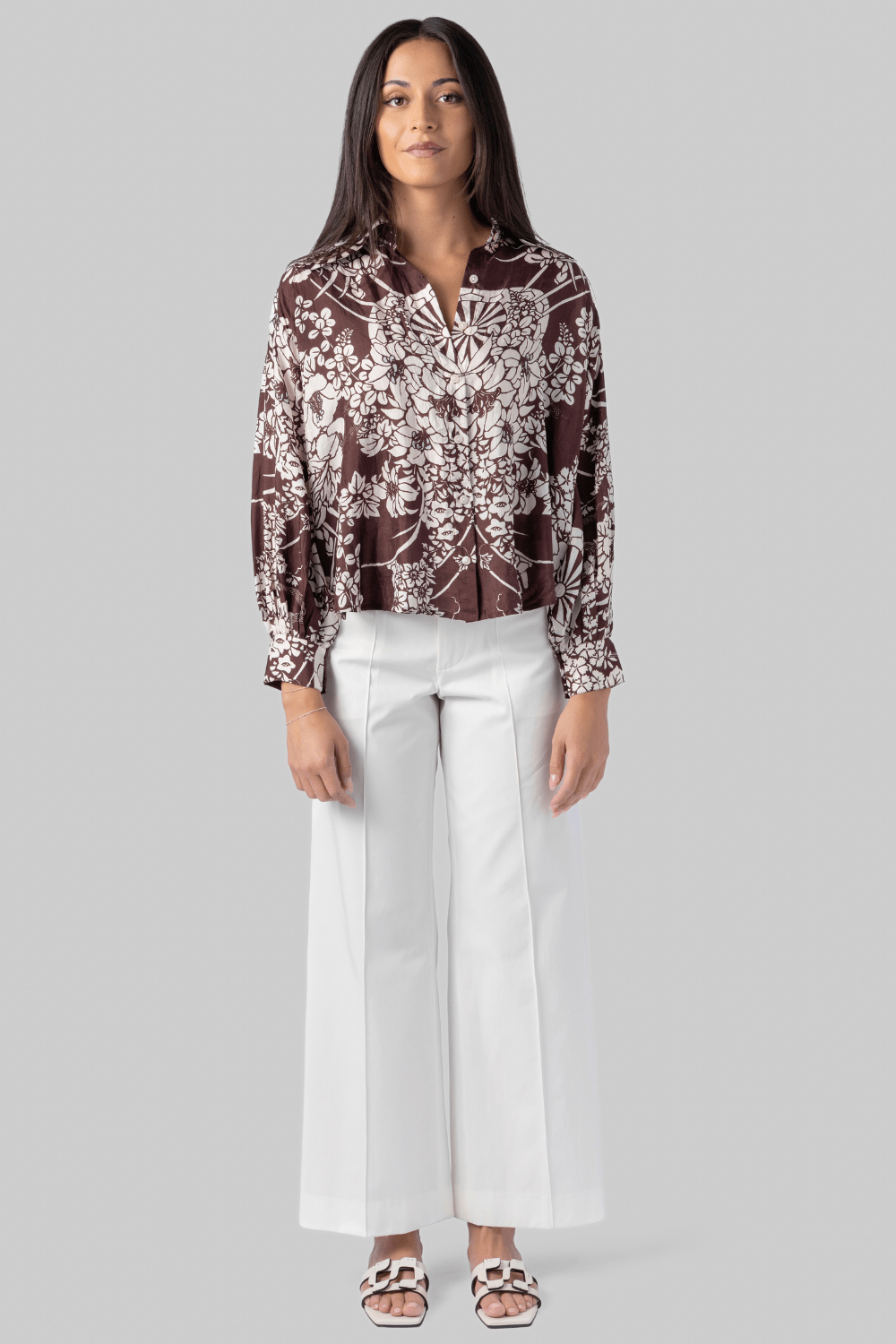 Emery Auburn Spoke Silk Shirt - Alix of Bohemia