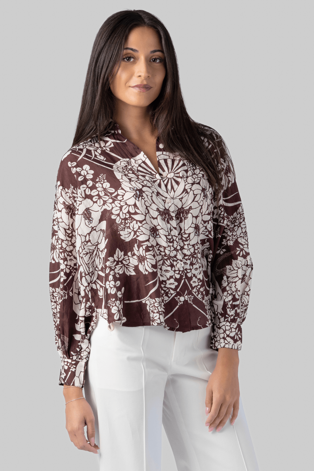 Emery Auburn Spoke Silk Shirt - Alix of Bohemia