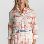 Emmanuelle Cotton Boat Print Shirt - La Prestic Ouiston