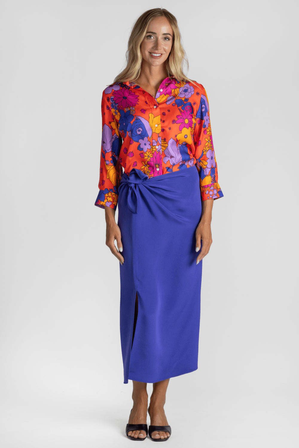 Emmanuelle Floral Silk Shirt - La Prestic Ouiston