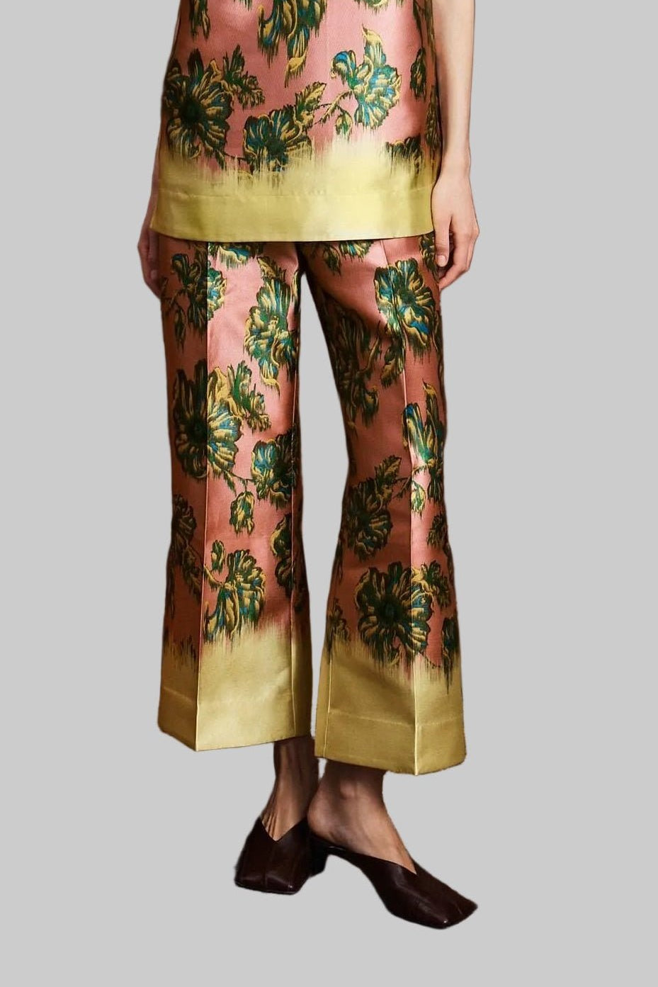 Faye Floral Cropped Pant - Alemais