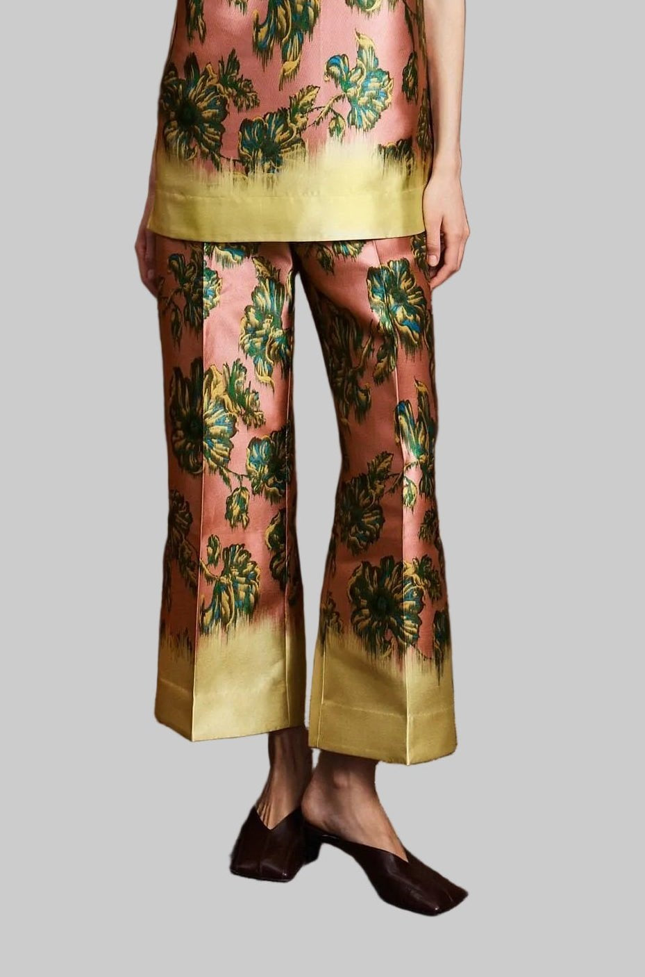 Faye Floral Cropped Pant - Alemais