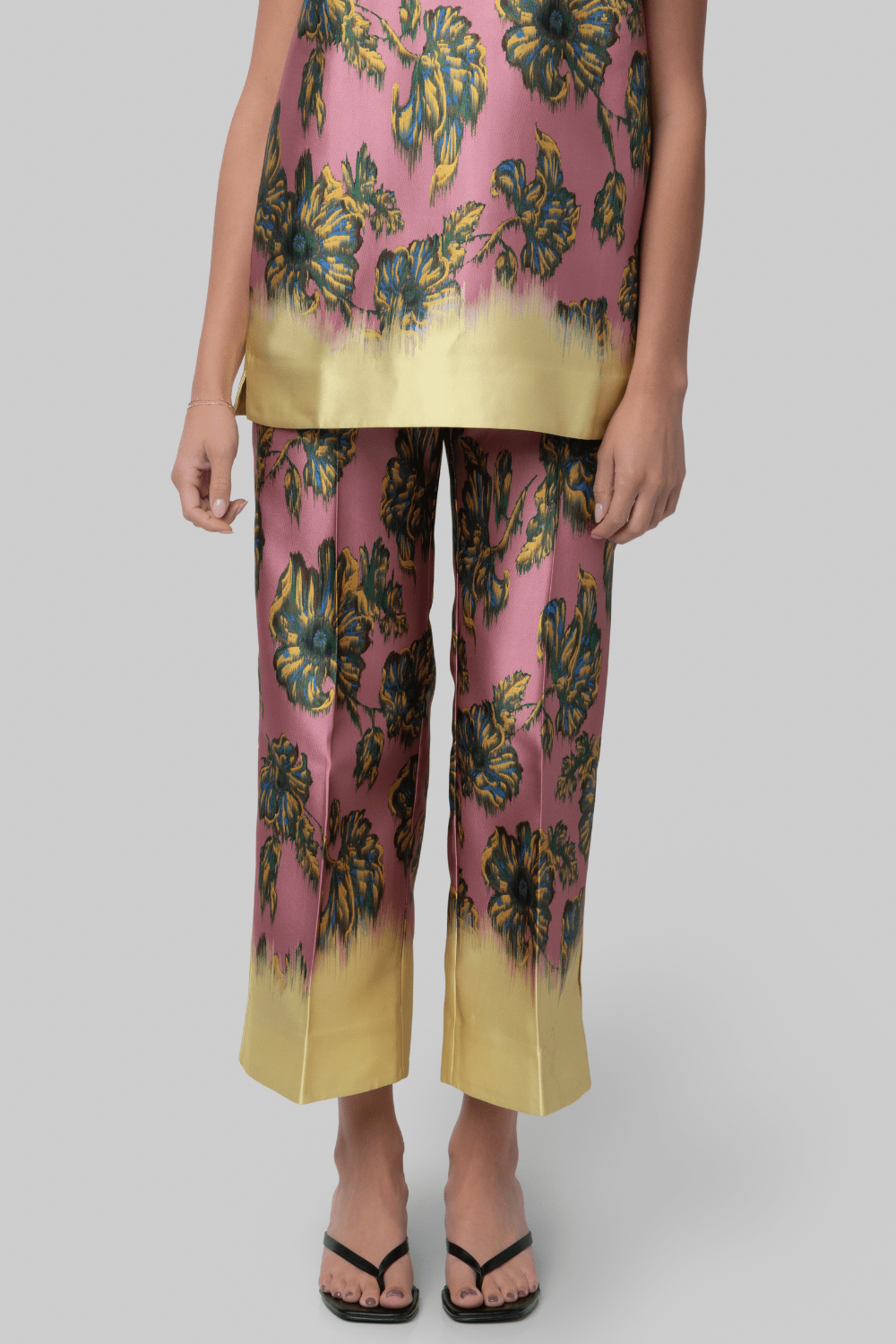 Faye Floral Cropped Pant - Alemais
