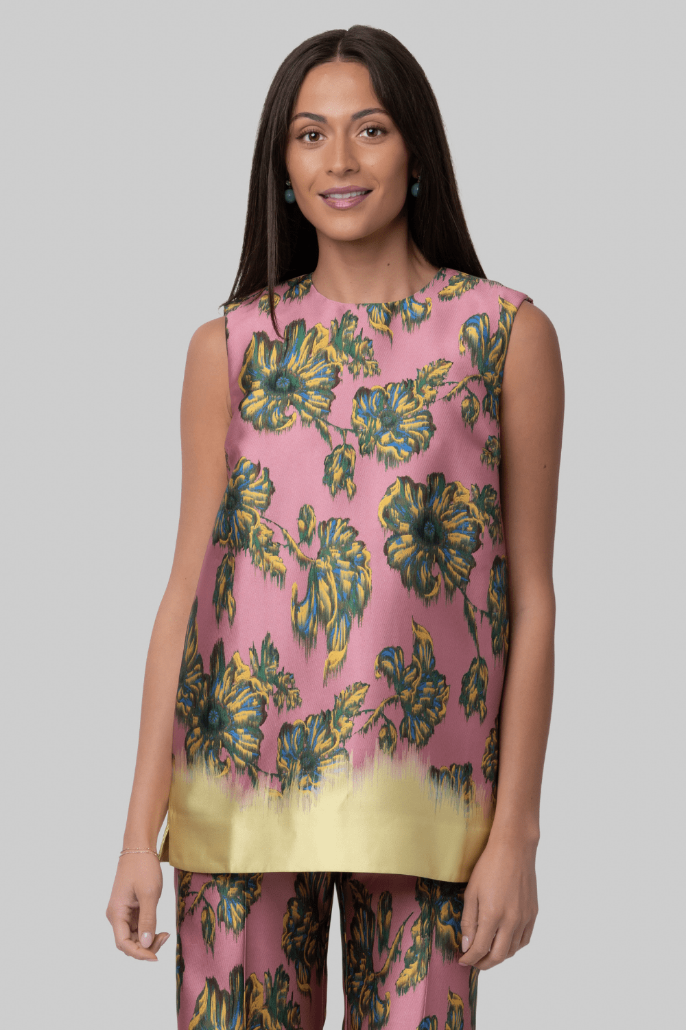 Faye Floral Tunic Top - Alemais