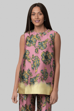 Faye Floral Tunic Top - Alemais