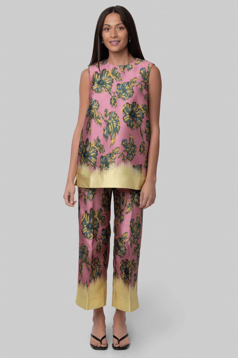 Faye Floral Tunic Top - Alemais