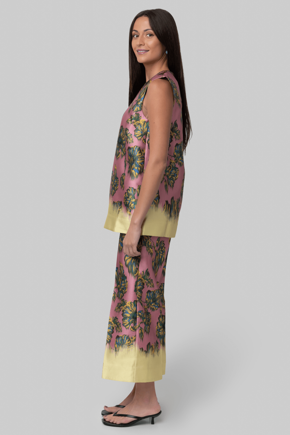 Faye Floral Tunic Top - Alemais