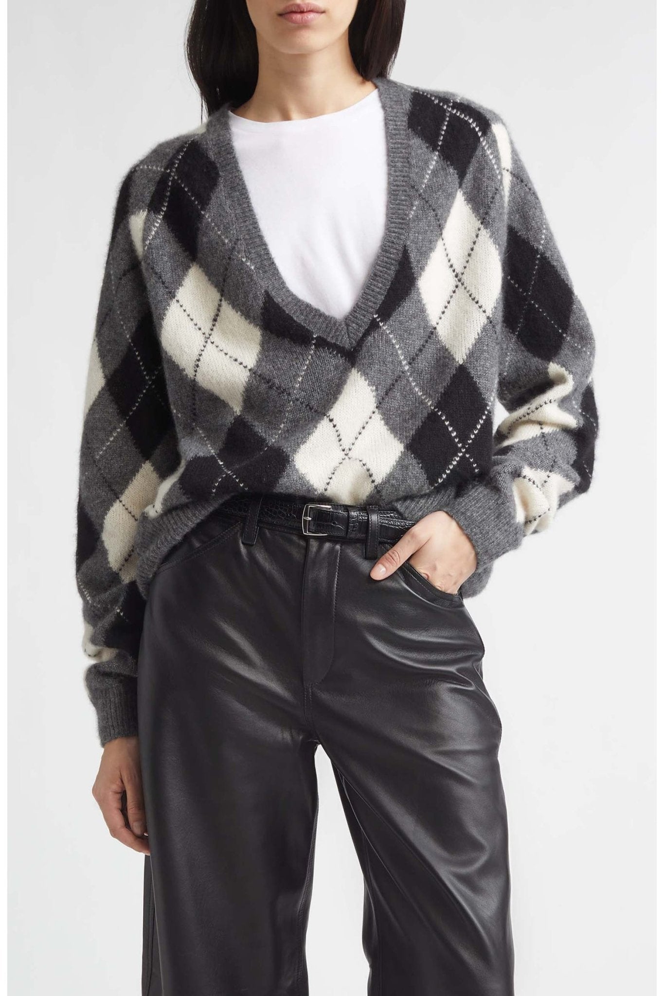 Feron Argyle Sweater - Nili Lotan