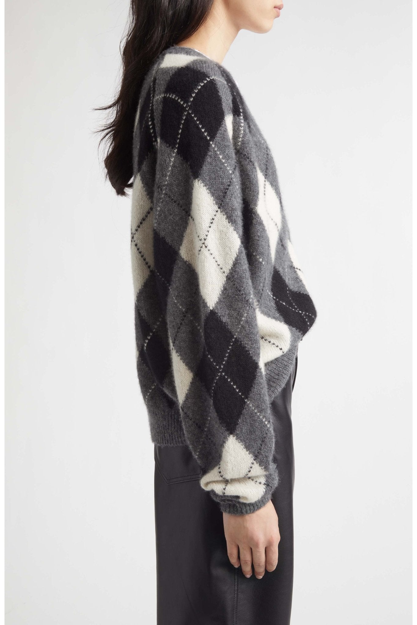 Feron Argyle Sweater - Nili Lotan