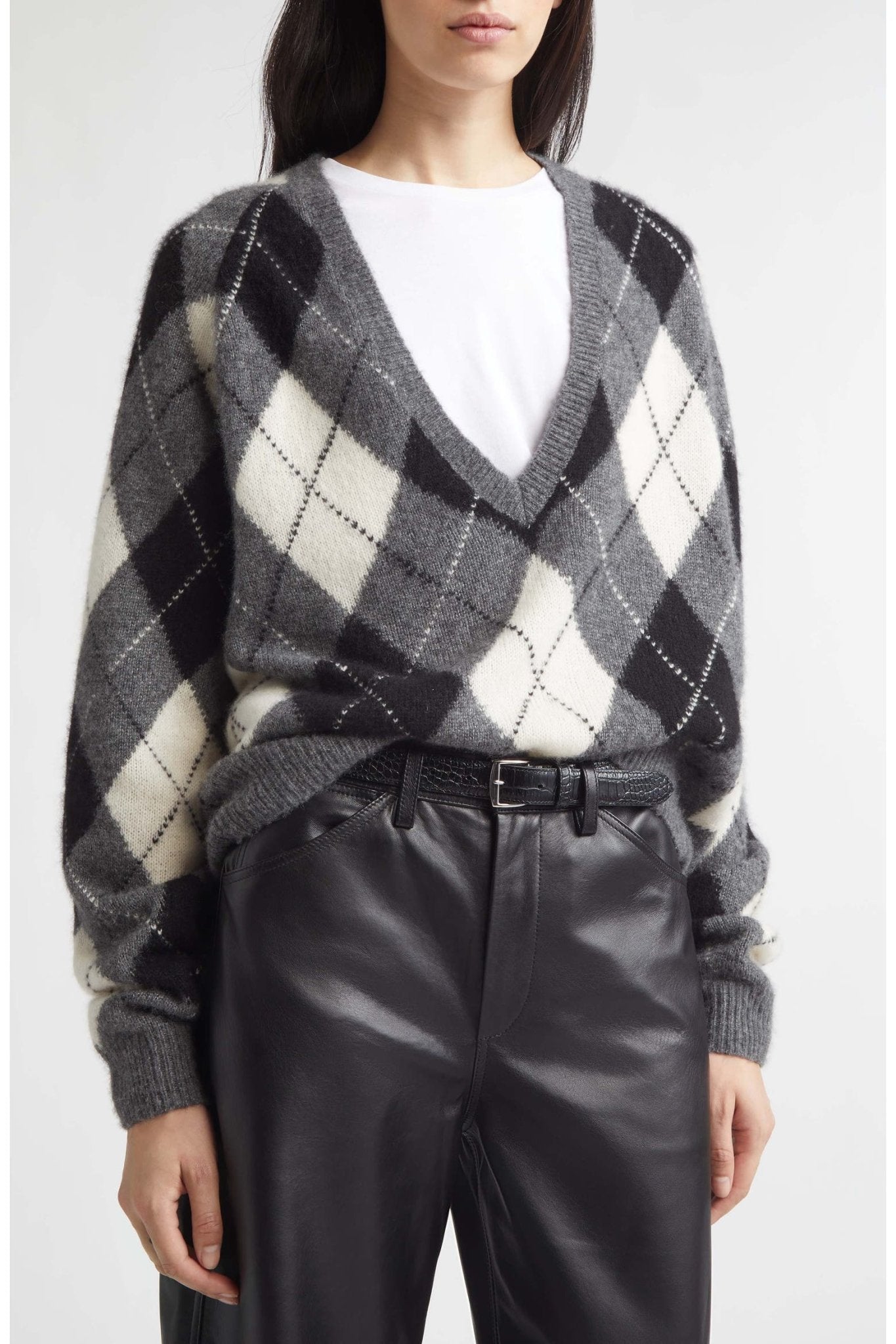 Feron Argyle Sweater - Nili Lotan