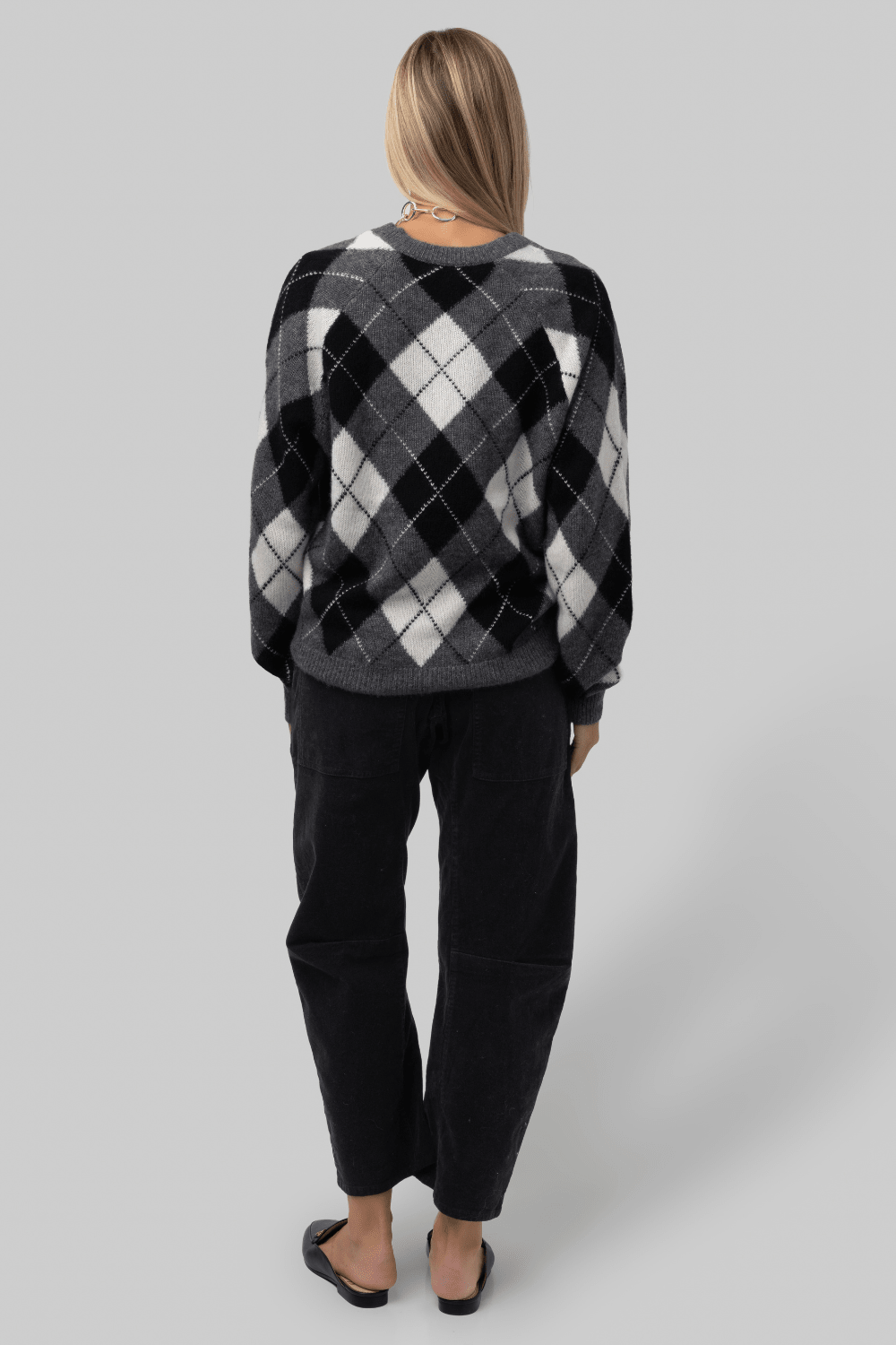 Feron Argyle Sweater - Nili Lotan