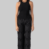 Fleur Cotton Pant in Black - The Garment