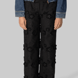 Fleur Cotton Pant in Black - The Garment