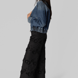 Fleur Cotton Pant in Black - The Garment