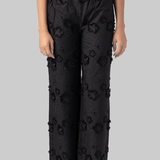 Fleur Cotton Pant in Black - The Garment