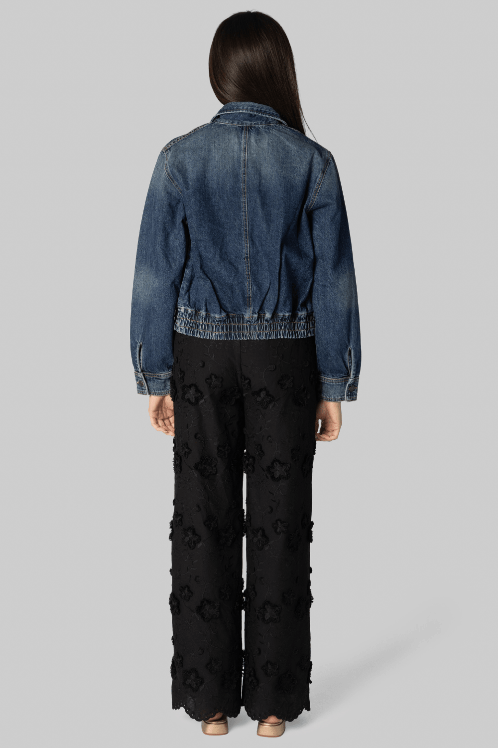 Fleur Cotton Pant in Black - The Garment