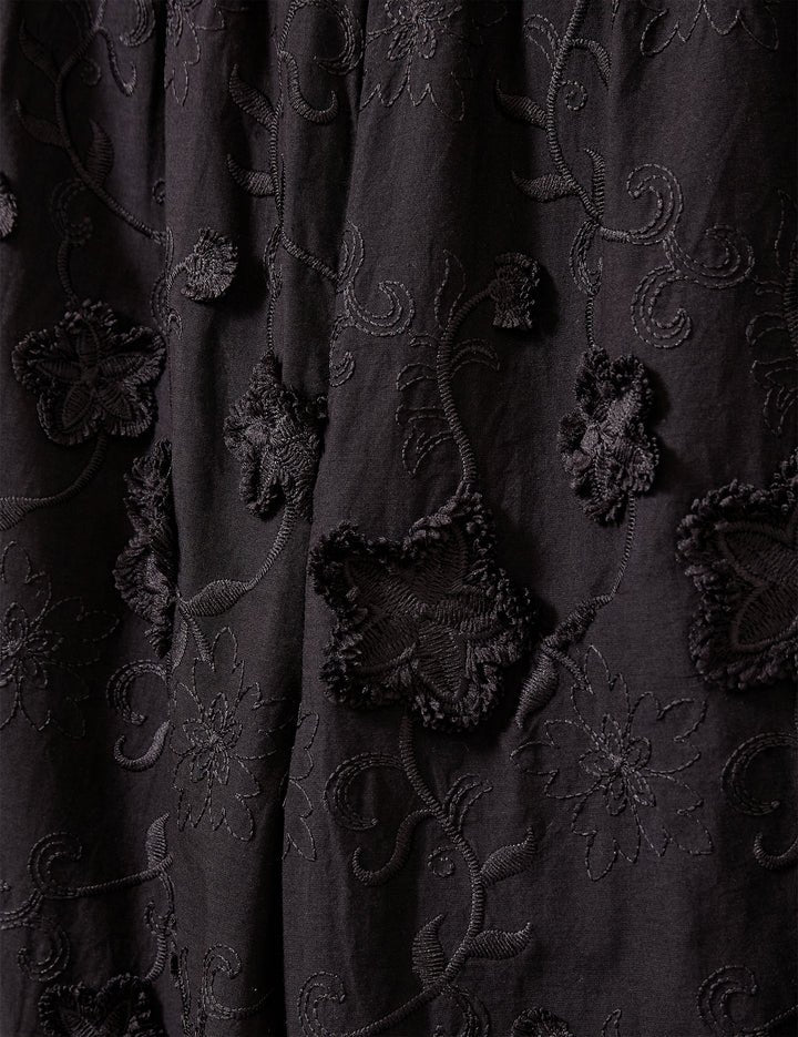 Fleur Cotton Pant in Black - The Garment