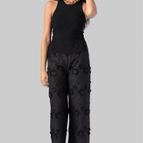 Fleur Cotton Pant in Black - The Garment