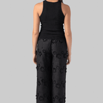 Fleur Cotton Pant in Black - The Garment
