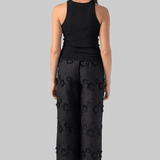 Fleur Cotton Pant in Black - The Garment