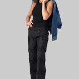 Fleur Cotton Pant in Black - The Garment