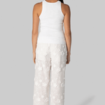 Fleur Cotton Pant in White - The Garment