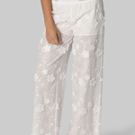 Fleur Cotton Pant in White - The Garment