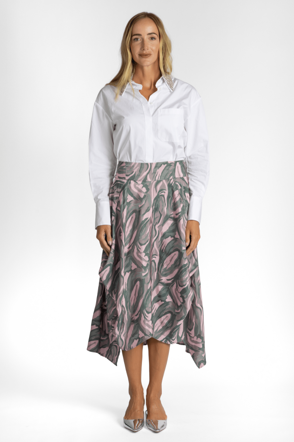 Floral Jacquard Nio Skirt - Zero + Maria Cornejo