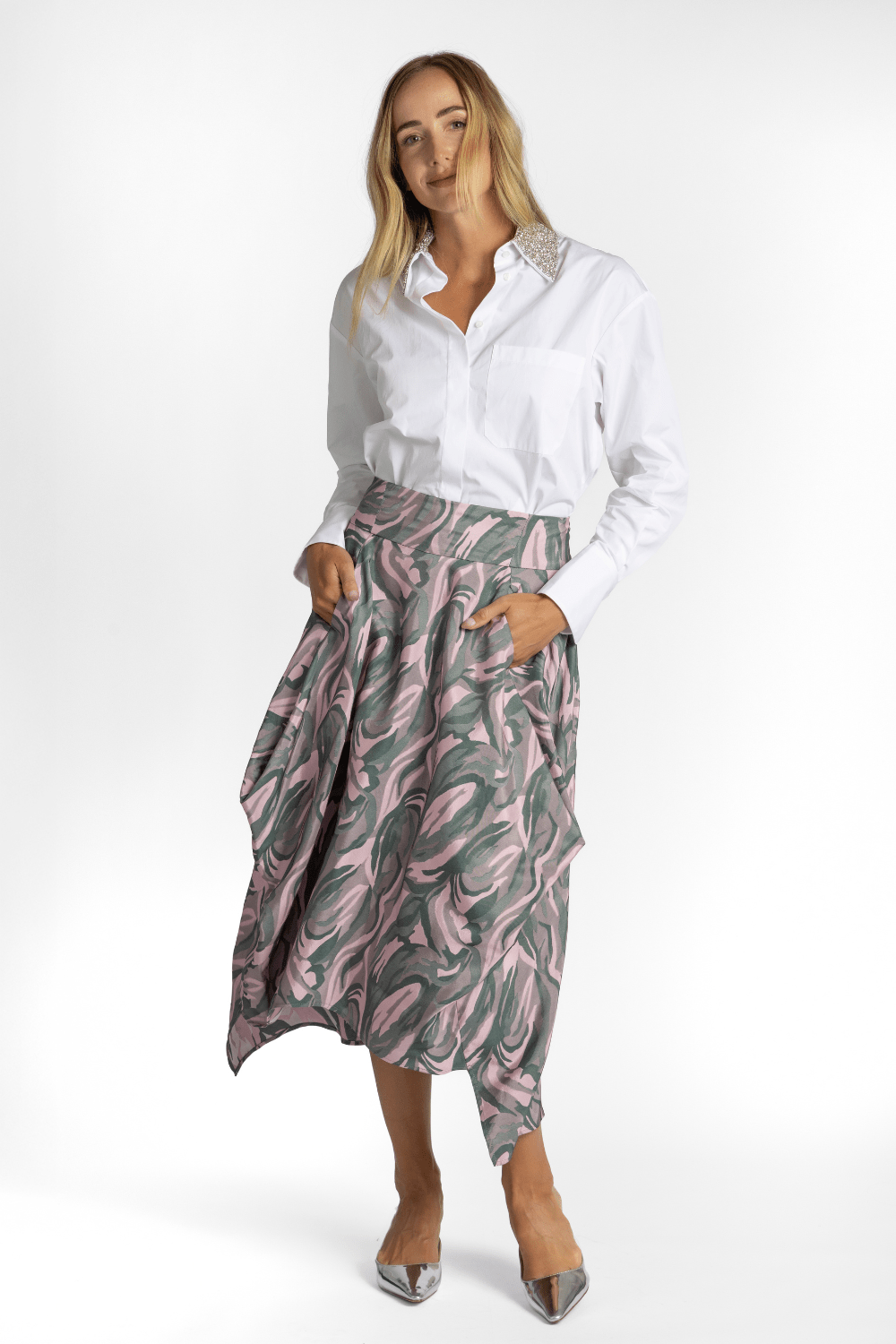 Floral Jacquard Nio Skirt - Zero + Maria Cornejo