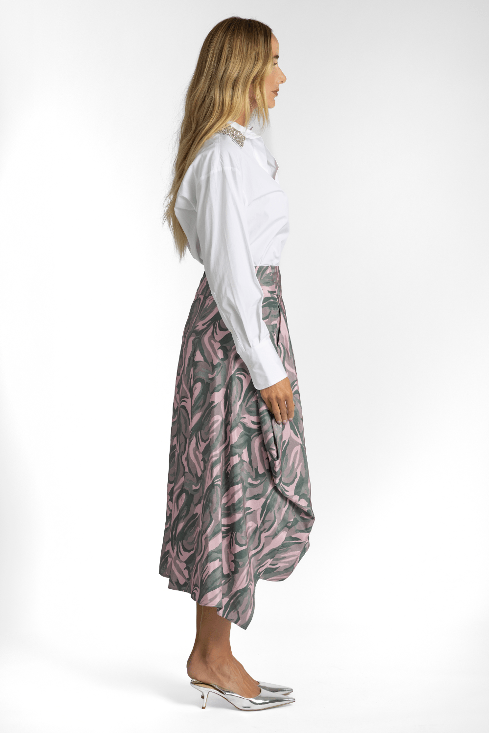 Floral Jacquard Nio Skirt - Zero + Maria Cornejo