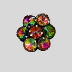 Floral Rhinestone Brooch - Odeeh