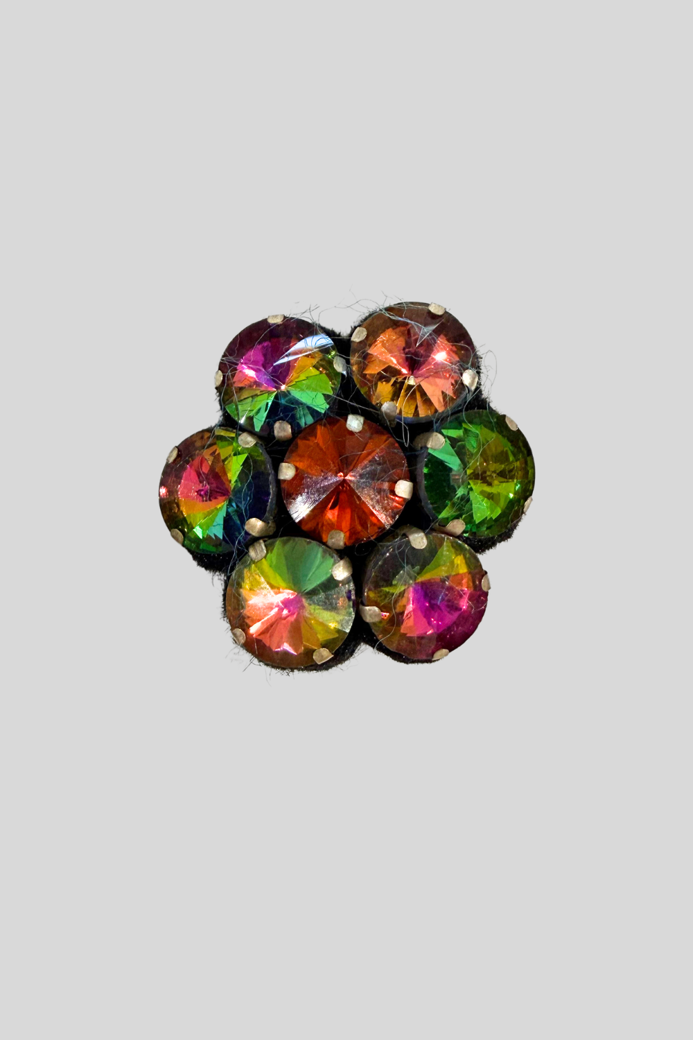 Floral Rhinestone Brooch - Odeeh