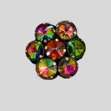 Floral Rhinestone Brooch - Odeeh