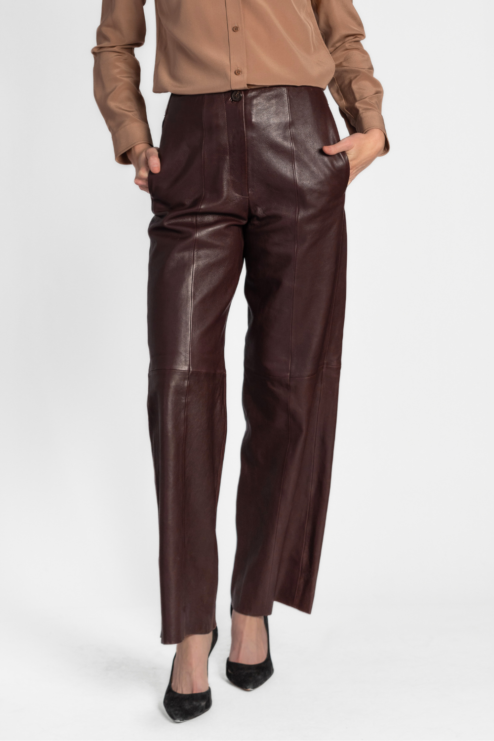 Nappa Leather Trousers - The Posh Peacock