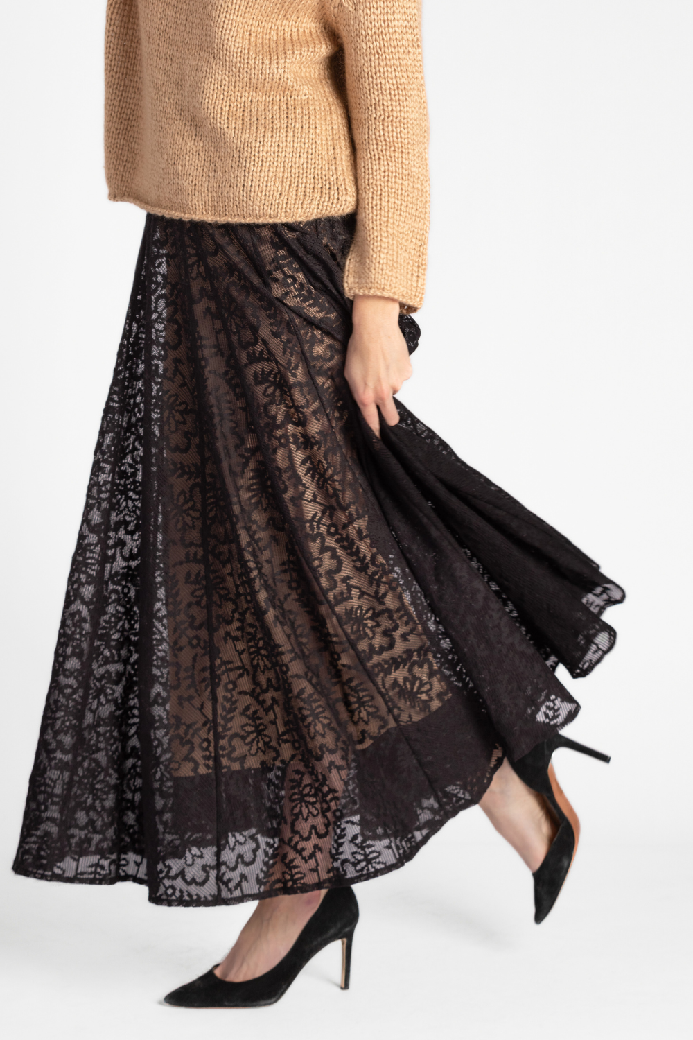 Jacquard Lace Skirt - The Posh Peacock