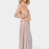 Lamé long soleil skirt - The Posh Peacock