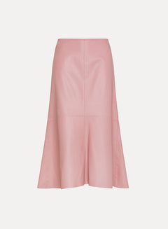 Nappa Leather Midi Skirt - The Posh Peacock